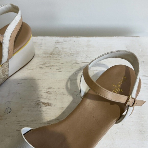 Cole Haan Women's Arden Platform Wedge Sandal Ivory, Size 9 - Picture 3 of 8